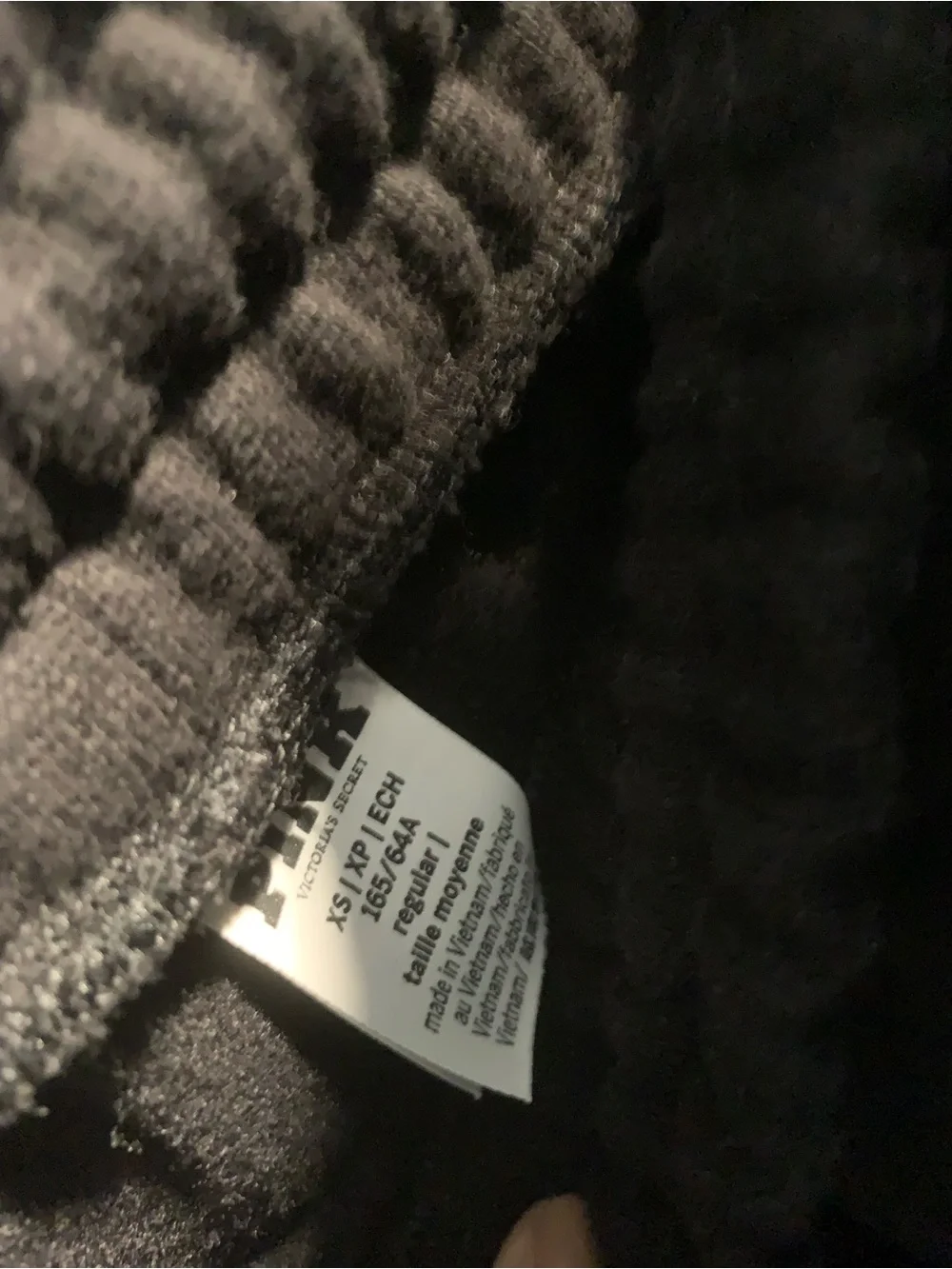 PINK Victoria's Secret Black Oversized Quarter-Zip Pullover & Sweatpants - Picture 5 of 5